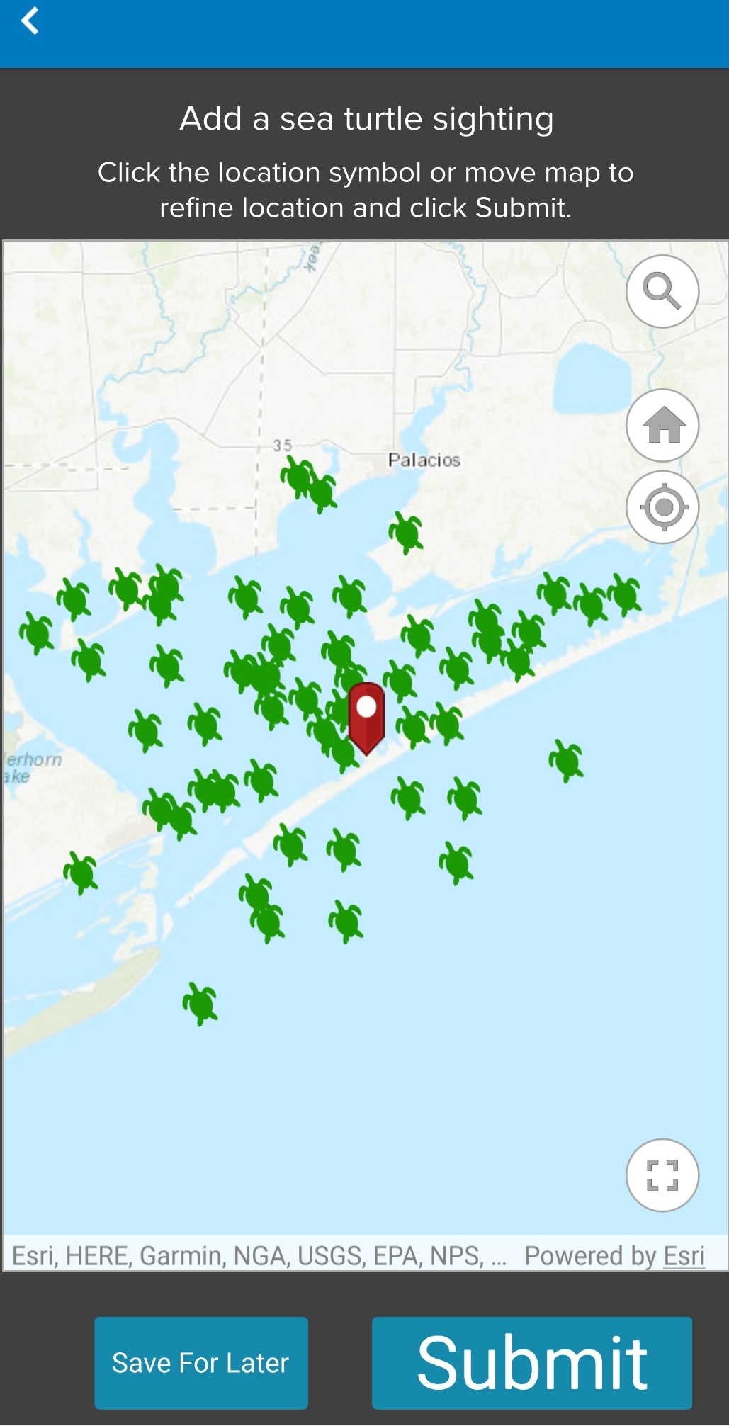 isea turtle app screen 2