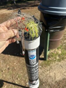 Fishing line out of MRRP receptacle