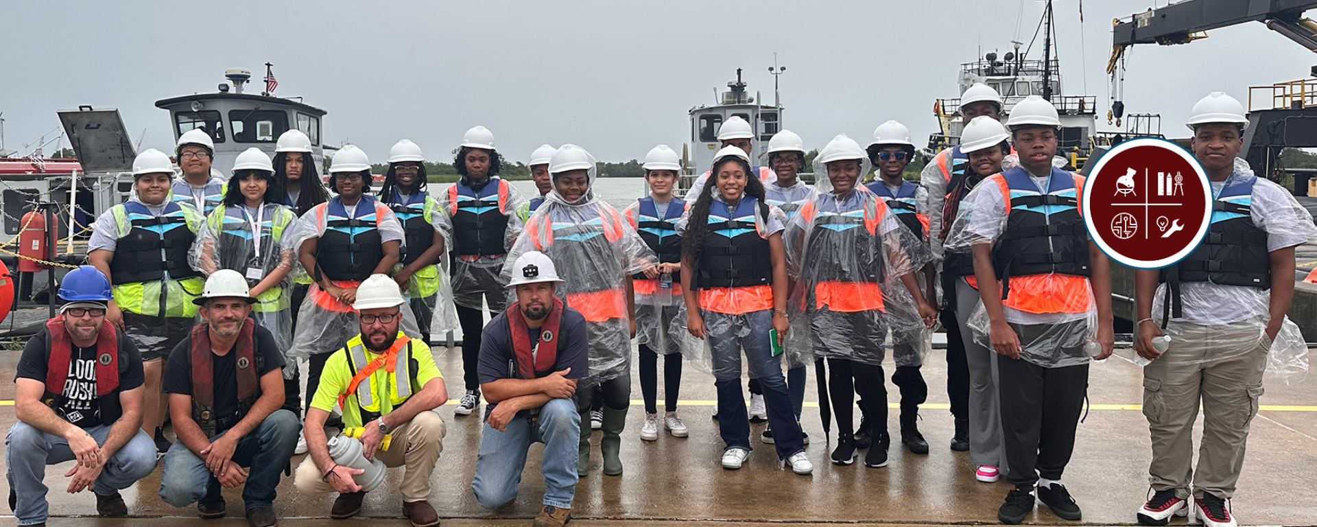 Group of kids at Campseaport for Workforce Development