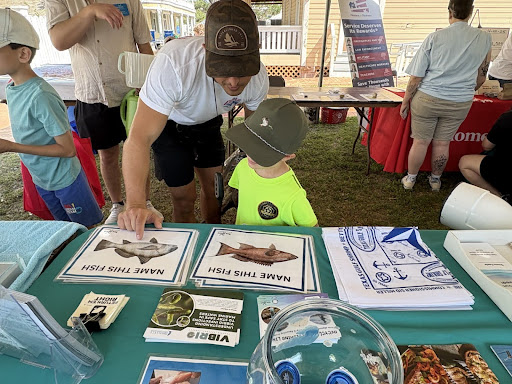 Rec fisheries table at event