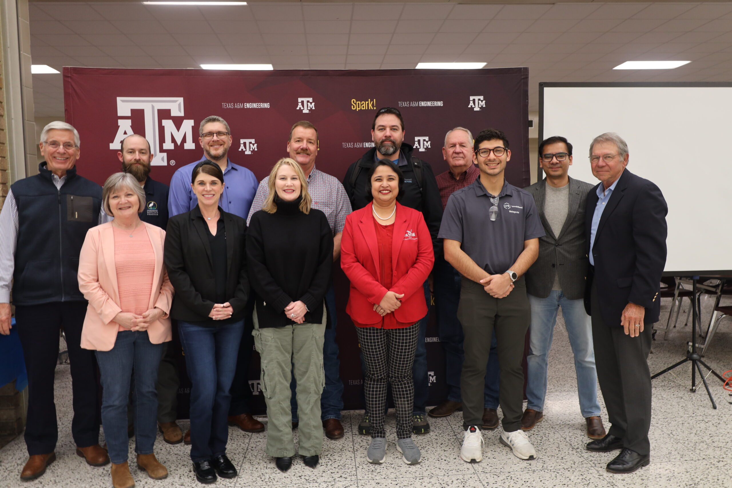 Group of people at Aggie Invent competition