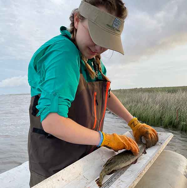 Anna DeMotte (TAMUG, Marine Biology major)