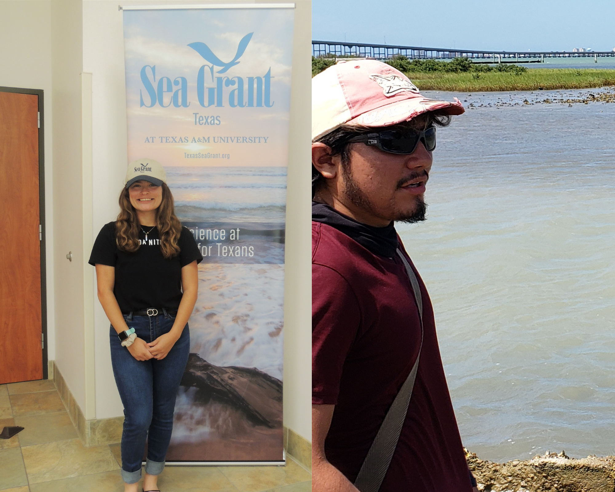 Community Engaged Intern undergraduate students, Alexis Guidroz and Shadrach Villafranca