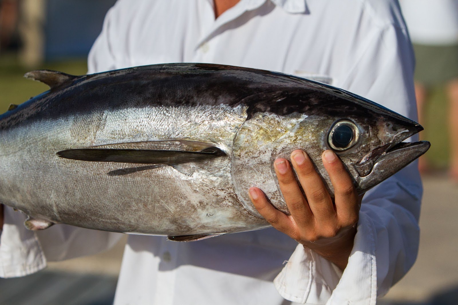 A Texas angler holding their catch.