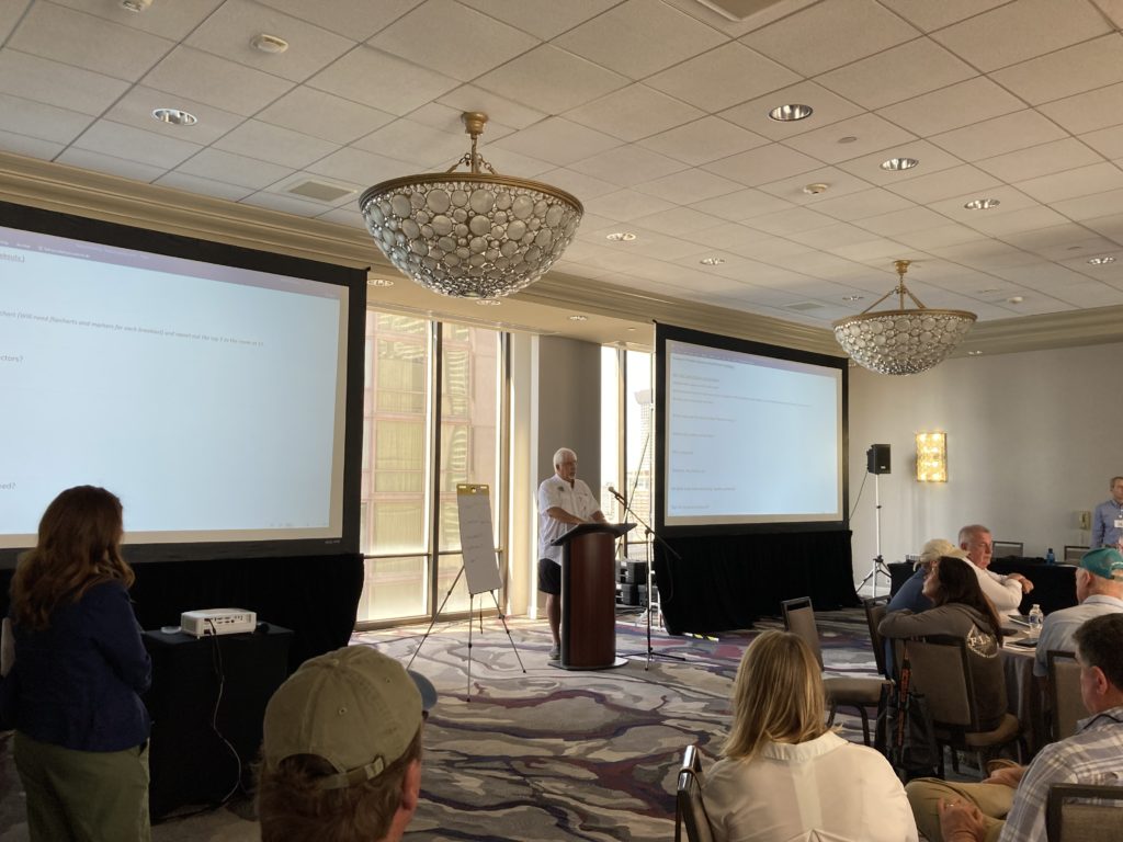 Bob Zales speaking at the Gulf Commercial Fisheries Summit.