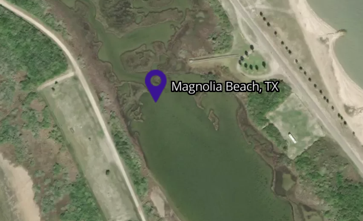 Magnolia Beach water level sensor location
